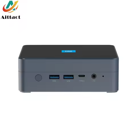 Home Office Mini PC Intel N200 Processor DDR5 M.2 NVMe SSD WiFi6 Windows11 2x Ethernet USB3.2 Type-C HDMI2.1 DP 4K Display