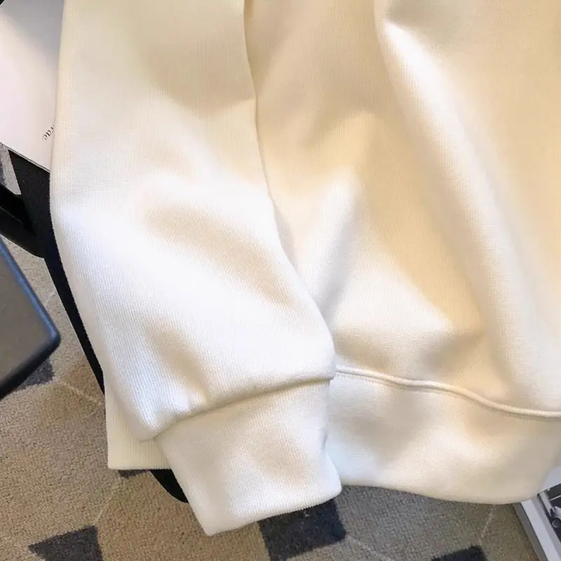 Moda feminina moletom califórnia los angeles carta urso impresso pulôver macio respirável solto hoodie outono streetwear