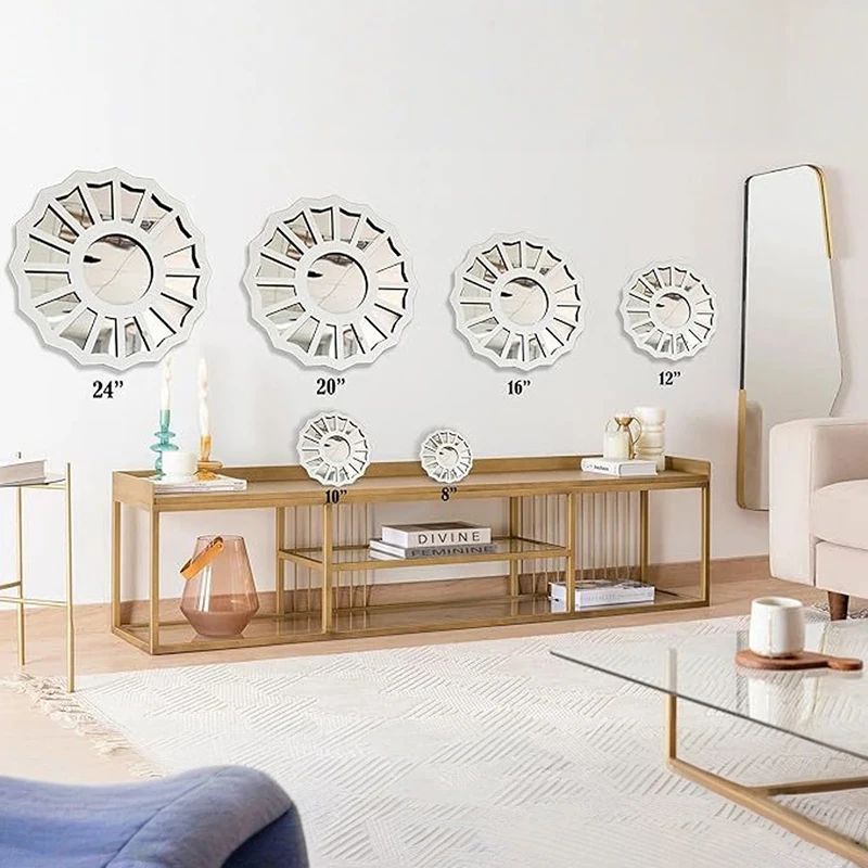 Divine Feminine Inspired Mirror Mac Miller 3D Acrylic Makeup Mirror Luxury Home Living Room Entrance Wall Aesthetic Decorations