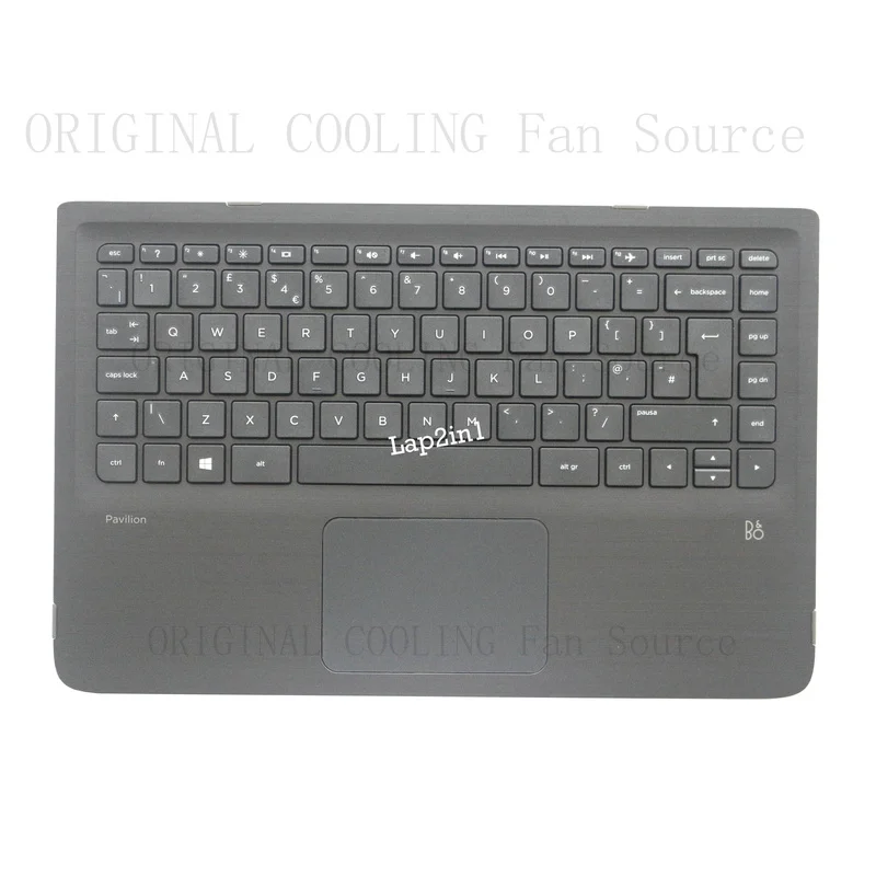 R+  FOR HP PAVILION X360 13-S 13-S154sa Palmrest Touchpad with UK Keyboard 809829-031