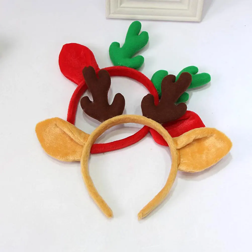 

Christmas Antler Headband Reindeer Horn Hair Hoops Festive Xmas Party Cosplay Accessory Headwear For Women Family