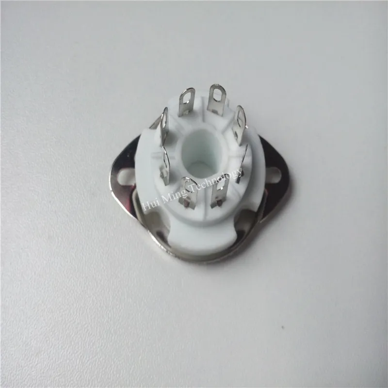 أنبوب سيراميك المقبس 8Mpc1 8Mpc1-G مقعد كبير أنبوب المقابس 8 دبوس مكبر للصوت أنبوب حامل القدم الفضة ل KT88 EL34 274B 6SN7 6V6