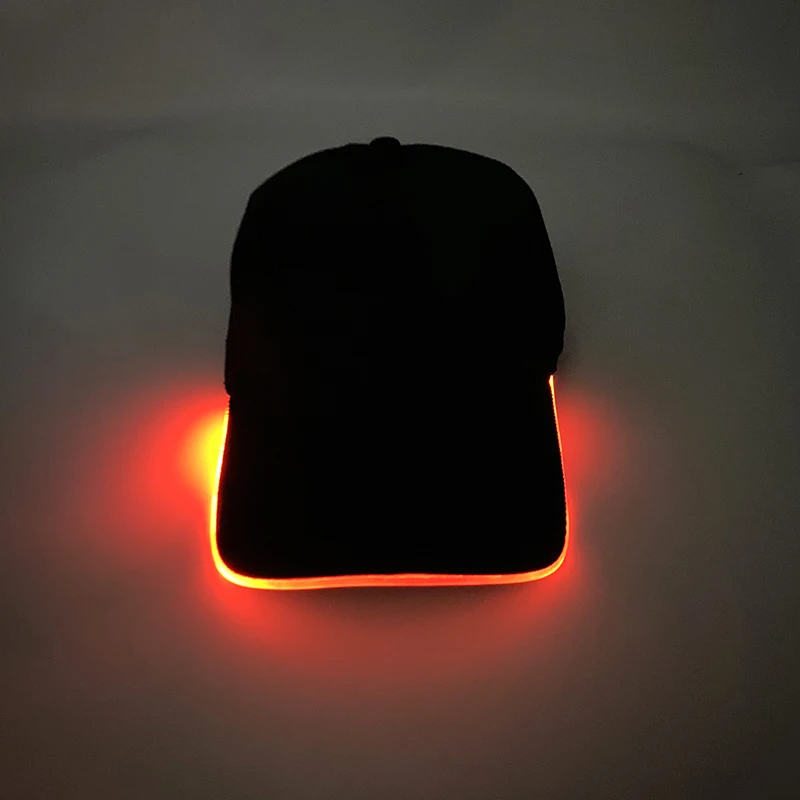 Gorra de béisbol con luz LED para niñas y niños, accesorio de moda, brillante en la oscuridad