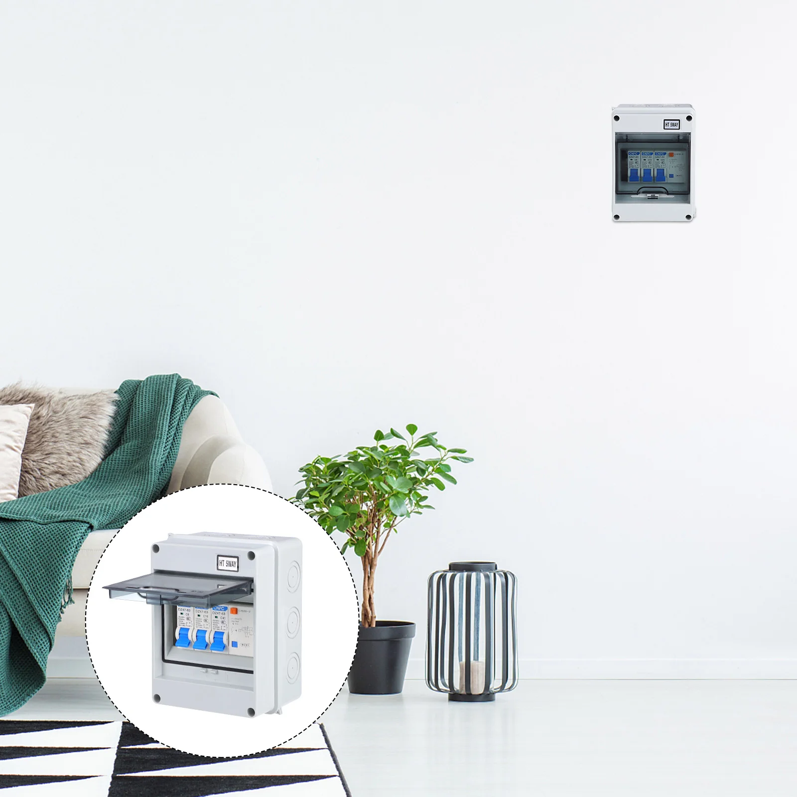 Leakage Protector IP54 Miniature Circuit Breaker Waterproof Way Vacuum Five Abs