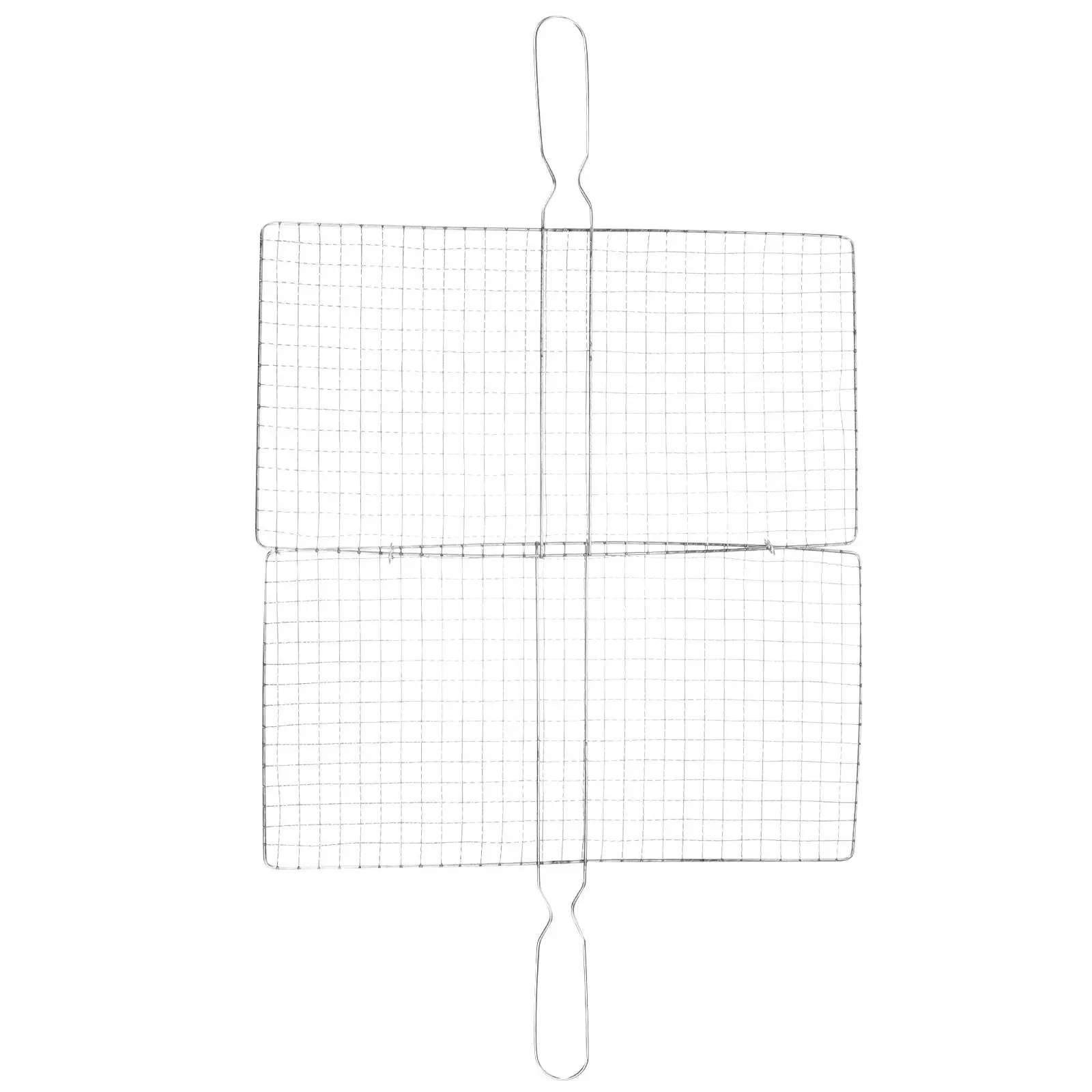 

BBQ Net Grilling Accessories Outdoor Mesh Rack Metal Baskets Stainless Steel Clip Style Barbecue Meat