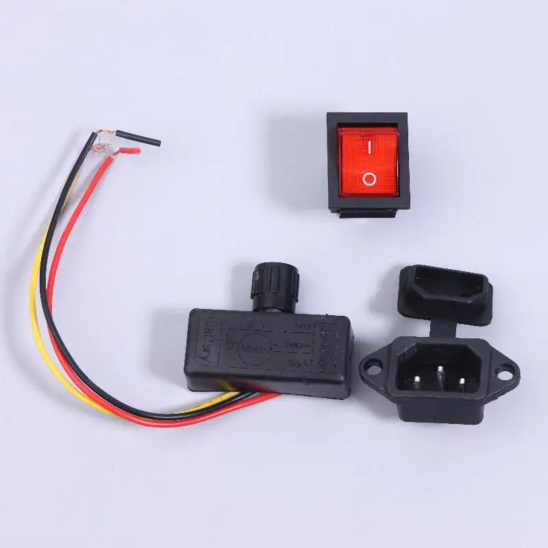 3Pcs/set Electric Sprayer Charging Accessories Set 12V Speed Adjustment Power Switch Electric Sprayer Accessories