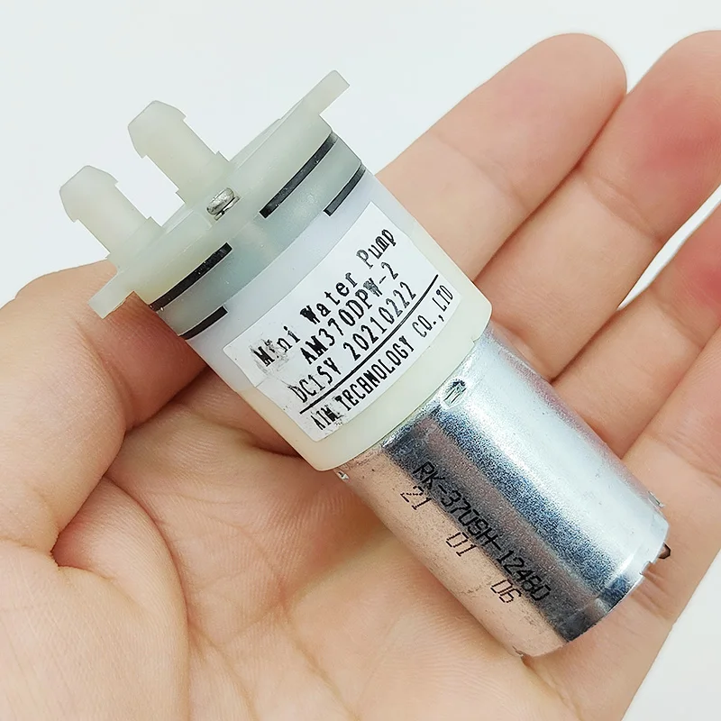 DC 12V-24V 15V 18V Micro 370 Water Pump Mini 27MM Diaphragm Pump Self-priming Suction Water Pump DIY Dispenser Tea Table Pumping