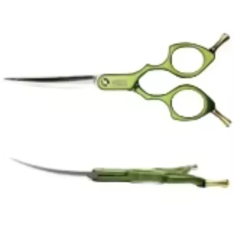 KISS Series 6 Inch Professional Barber Hair Scissors Professional 6.5 Hair Curved Scissors Pet Grooming Scissor