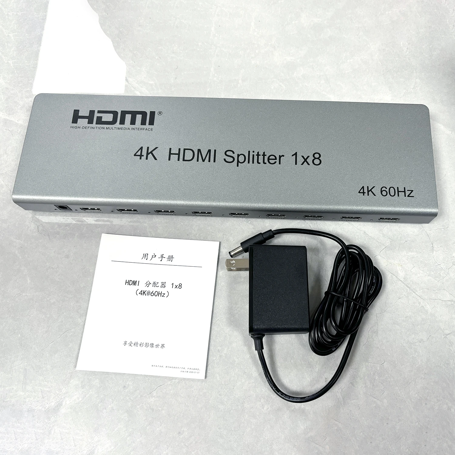 4K 60hz 1x8 HDMI Splitter Multi Screen Display Adapter 1x2 1x4 HDMI Splitter Video Converter EDID RS232 for PS4 Laptop PC To TV