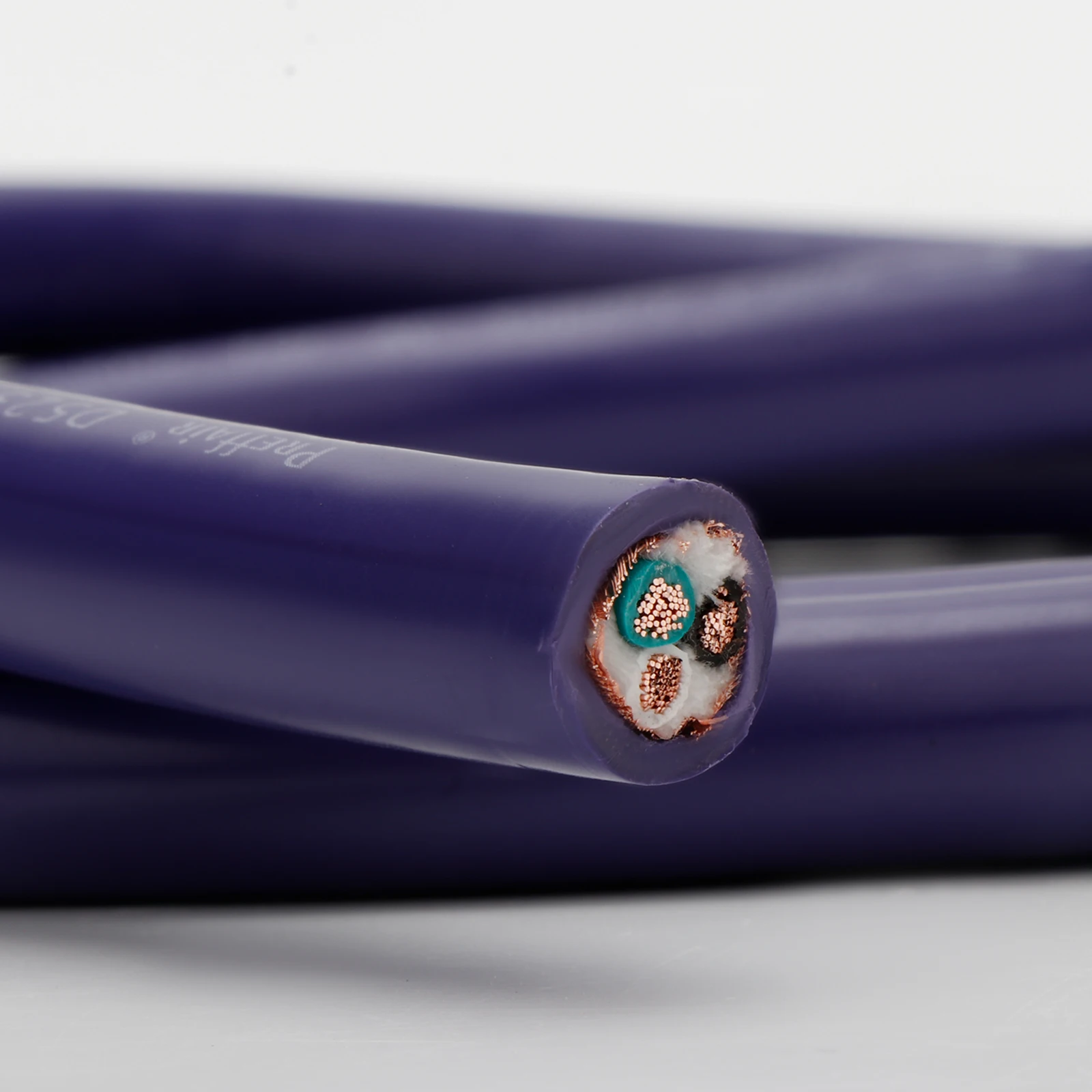 

Preffair D523 High End AC Power Line Hifi Audio Grade OCC Copper Braid Foil Shielded Electrical Power Cable Cord