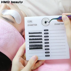 Acrylic False Eyelashes Palette With Tick Mark Stand Pad Organizer Graft Eyelash Extension Palette Lashes Holder Makeup Tool