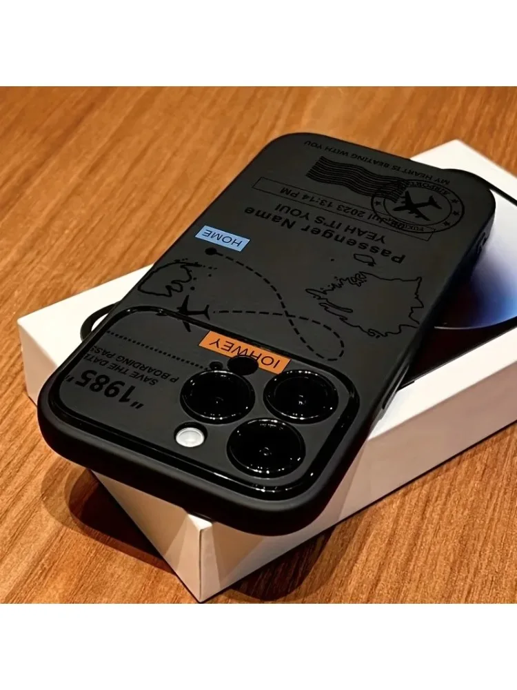 Etui na telefon z wzorem mapy świata i tras lotniczych dla iPhone 18 17 Pro, etui na iPhone 14 15 13 11 12 16 Plus Pro Max Air X XS Max. — 2