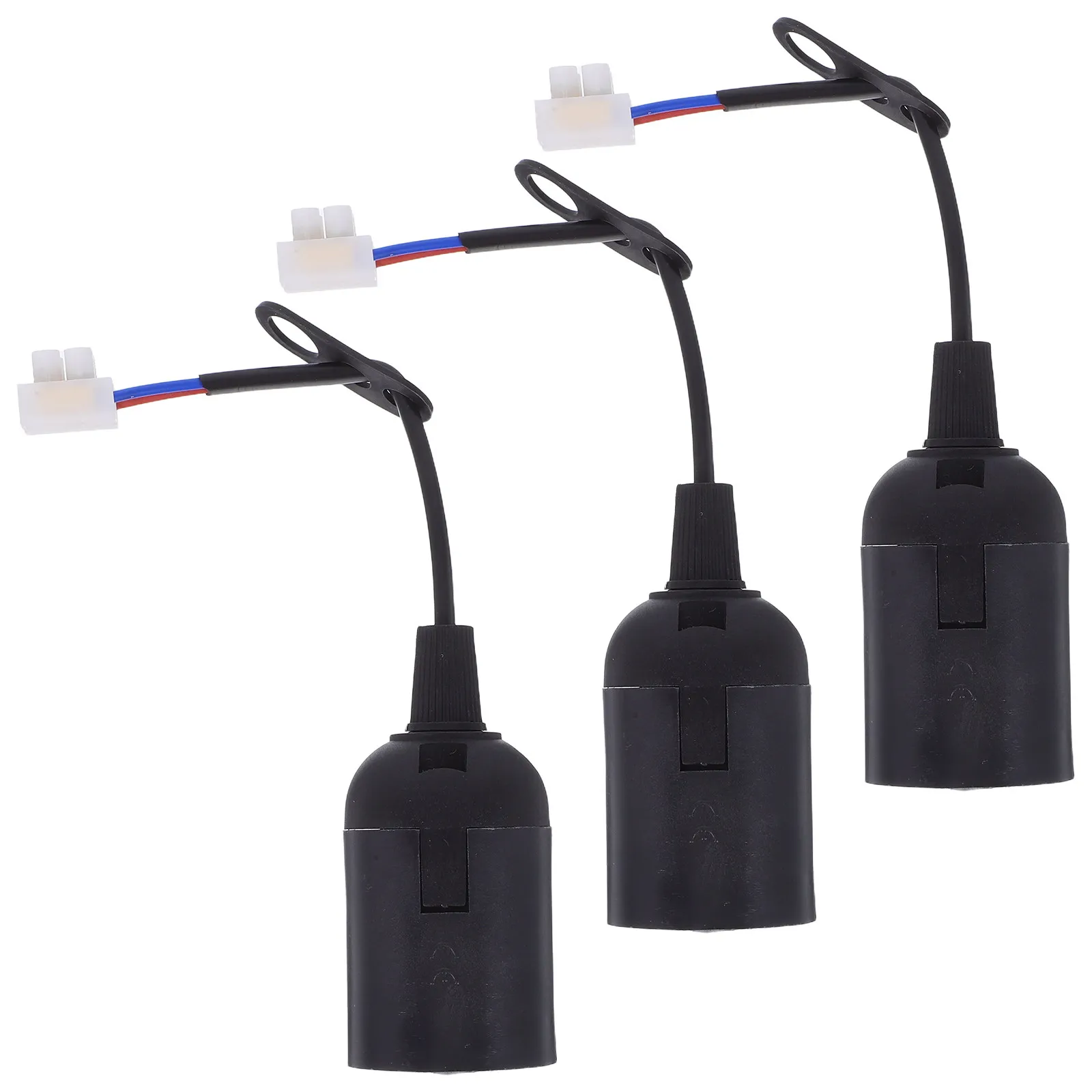 

Комплект из 3 пластиковых патронов E27 с проводами для подвесных светильников и люстр (для использования внутри помещений)