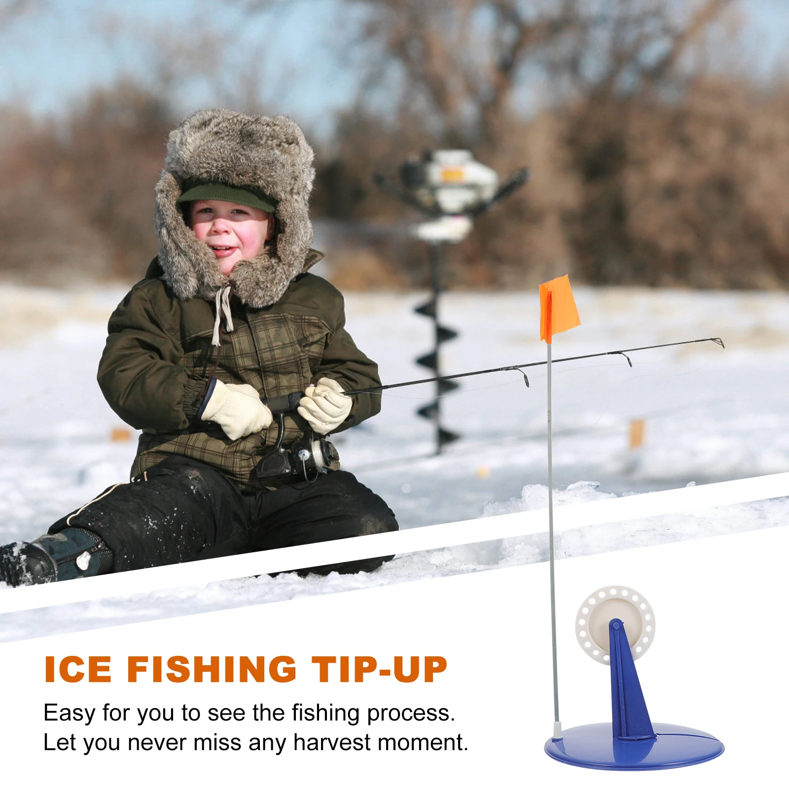 

Winter Ice Fishing Flag Replacement Strong Unbreakable Material for Outdoor Ice Fishing Convenient Angling Accessory