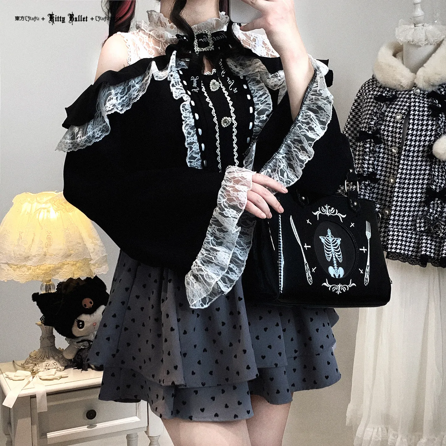 

Женская прозрачная кружевная блузка с длинным рукавом и открытыми плечами, с нежным цветочным кружевным воротником, для весны-лета 2026