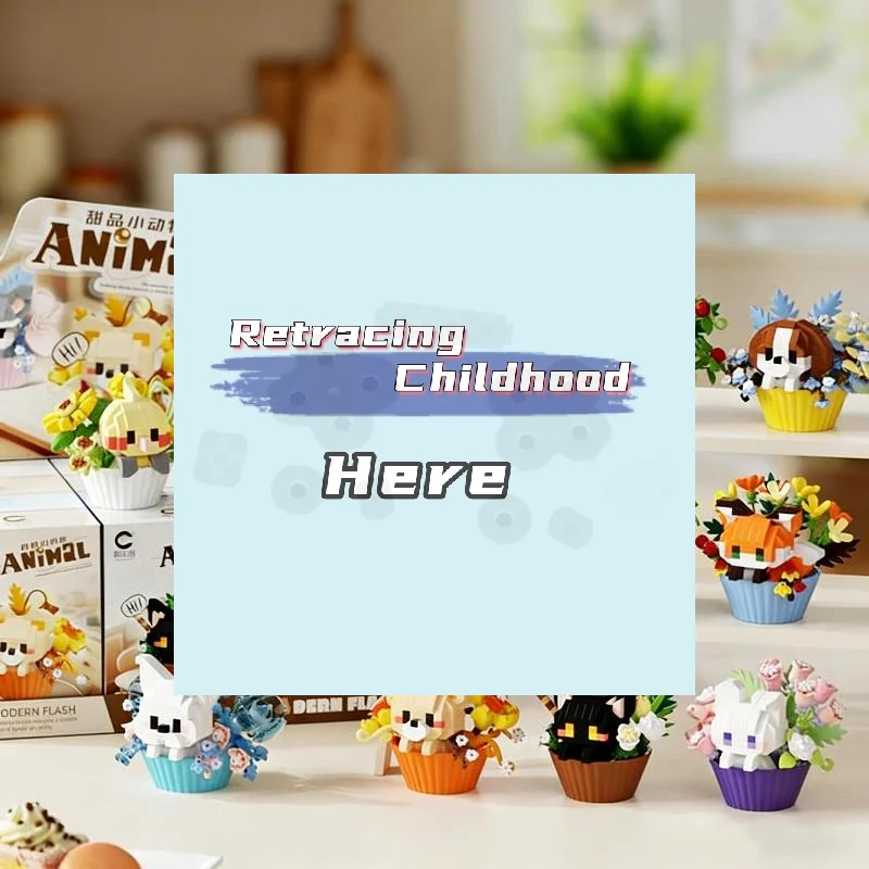 

Милые миниатюрные фигурки животных в горшках: конструктор-букет, мультяшные куклы-панда и щенок, игрушки-конструкторы, украшения, подарок на Новый год - ИГРУШКА