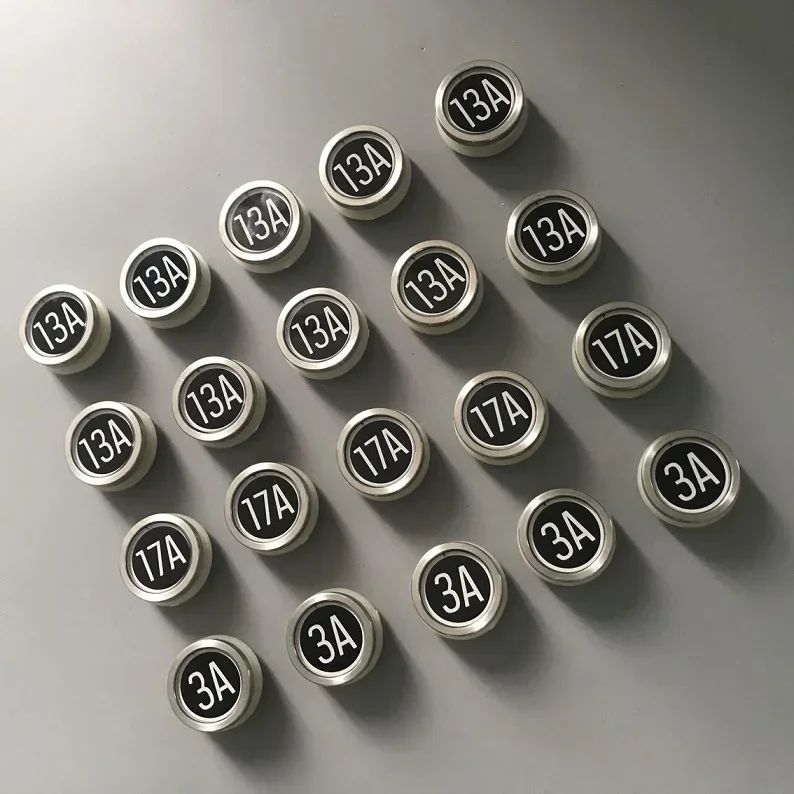 

10pcs Elevator KDS330 black glass lettering circular button with ear button