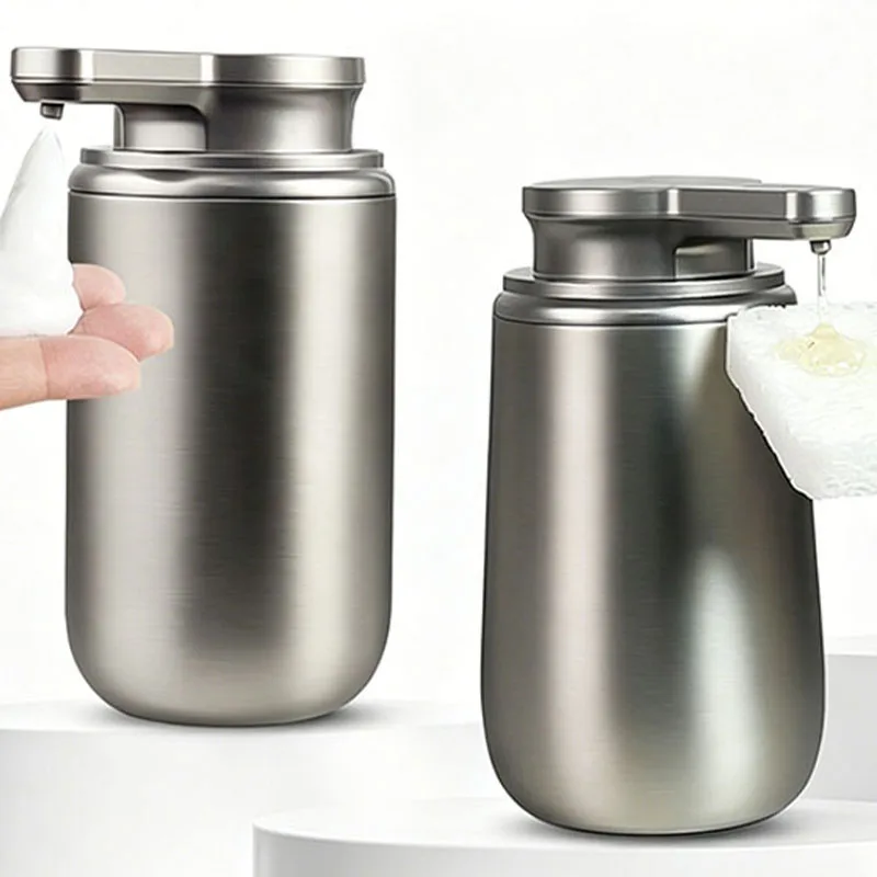 Stainless Steel Fully Automatic Induction Soap Dispenser Household Integrated Electric Hand Washing Kitchen Detergent Soap Box