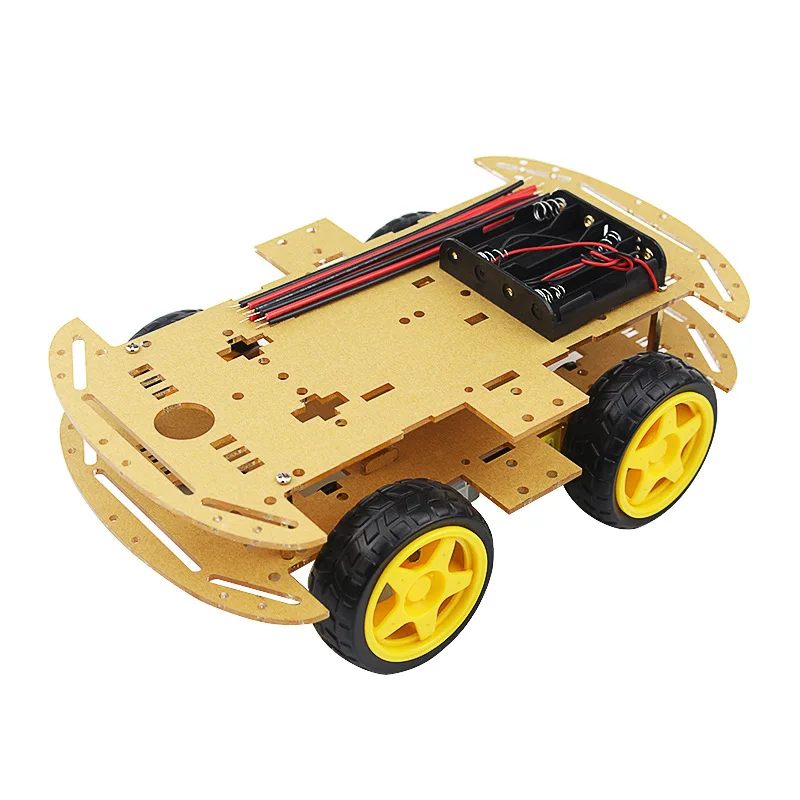 Smart Robot Car 2WD 4WD Motor Chassis /Tracing Remote Control Three-wheel Universal Wheel Parts For Arduino Diy Kit