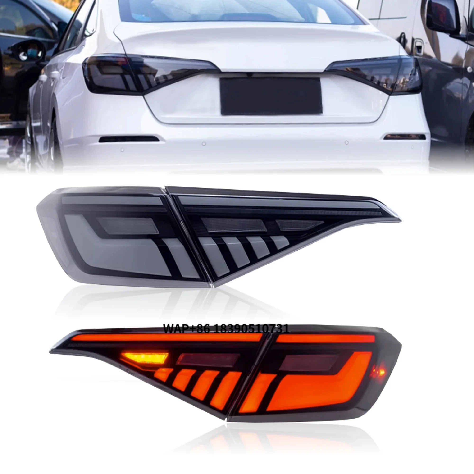 

Full Led Car Lights for 11th Gen Tail Light Rear Lamps Taillights 2022 2023 Car Accessories