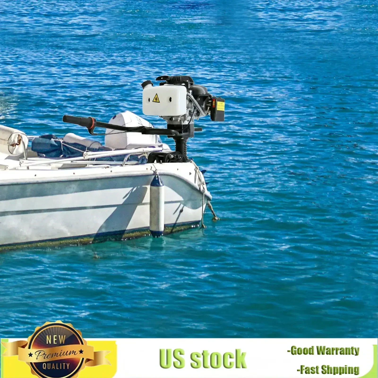 

Bymaocar 4 Stroke 4HP Single-cylinder Jet Pump Outboard Motor Wind Cooling Fishing Boat Engine 4500-5500rpm Variable Speed 2900W