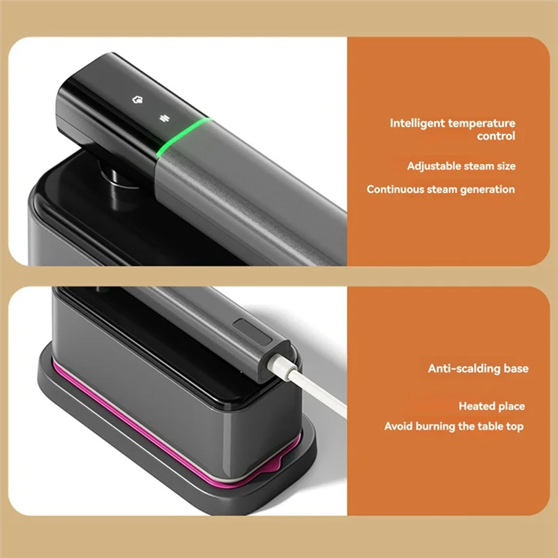 

A96I-Portable Handheld Iron Wet And Dry Small Folding Steam Electric Iron Household Garment Ironing Machine