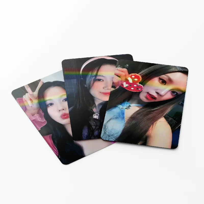 YUQI-Tarjeta láser Lomo de alta calidad, tarjetas fotográficas impresas de doble cara HD, KPOP (G)I-DLE, regalo para fanáticos de la canción, 55 unids/set