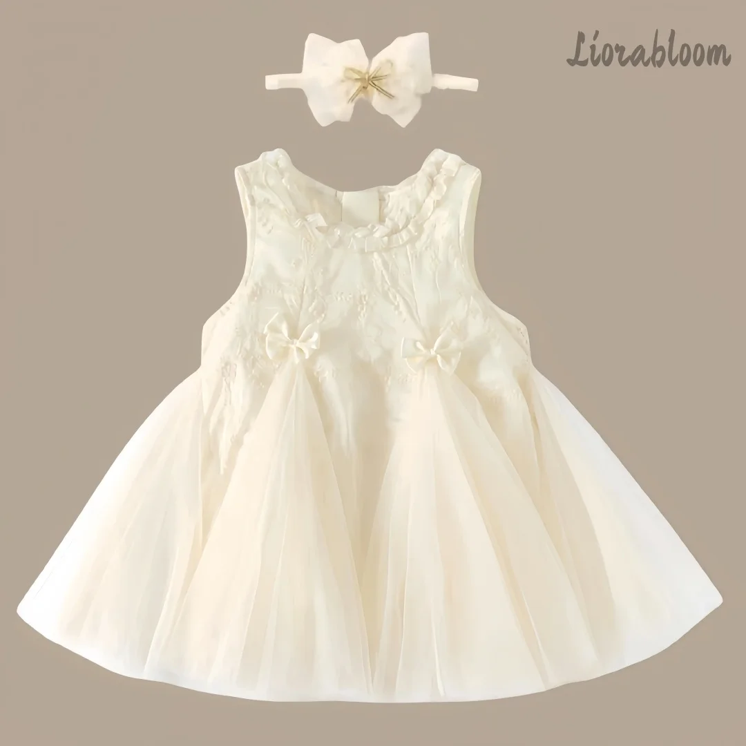 

Girls' Tulle Dress A-Line Flower Girl Attire Floral Hem Women's Wedding Party Attire Dress свадебное платье