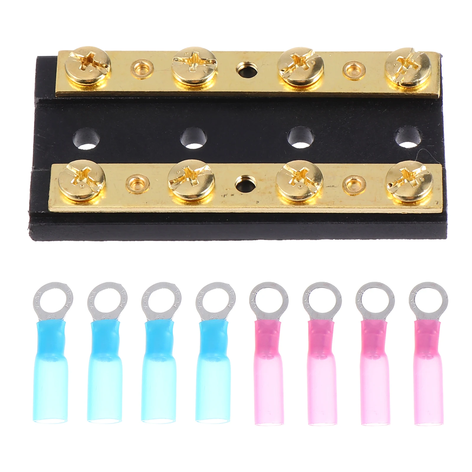 

Dual Row Terminal Strip Blocks Independent Bus Bar 60Amps Glass Fiber Reinforced Dual Wire Terminals Adhesive Heat Shrink Marine