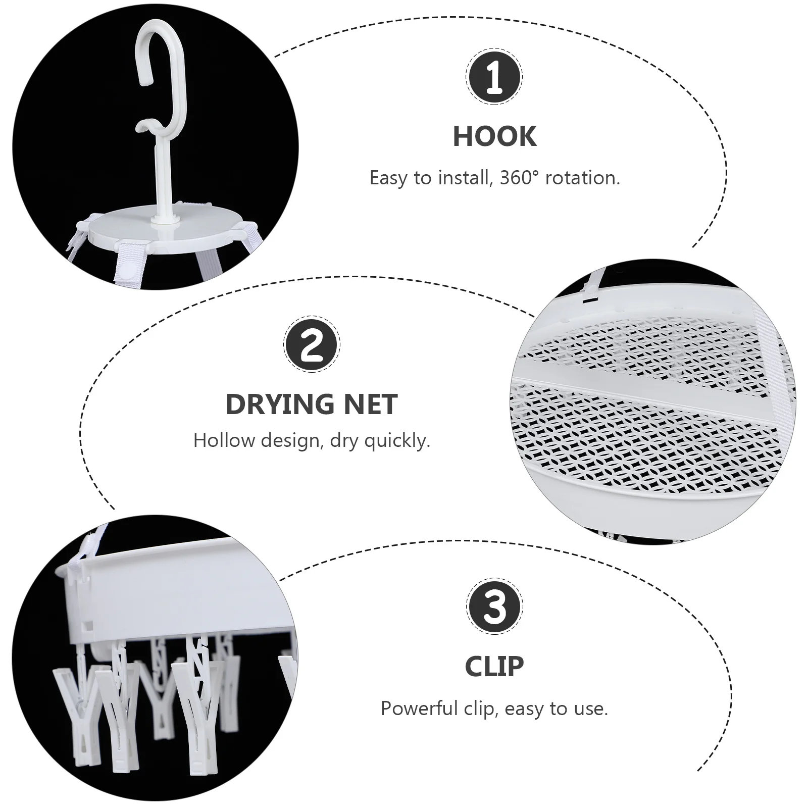 

Drying Rack Clothes Hook Towels Multifunction Pp Underwear Hanger Socks Hangers