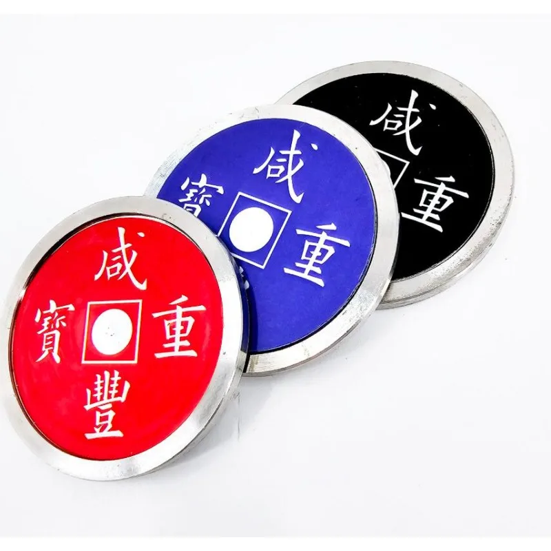 Chinese Munt Kleurverandering Goocheltrucs Goochelaar Close Up Illusion Prop Gimmick Accessoires Mentalisme 3 Kleuren Munten Veranderen Magia