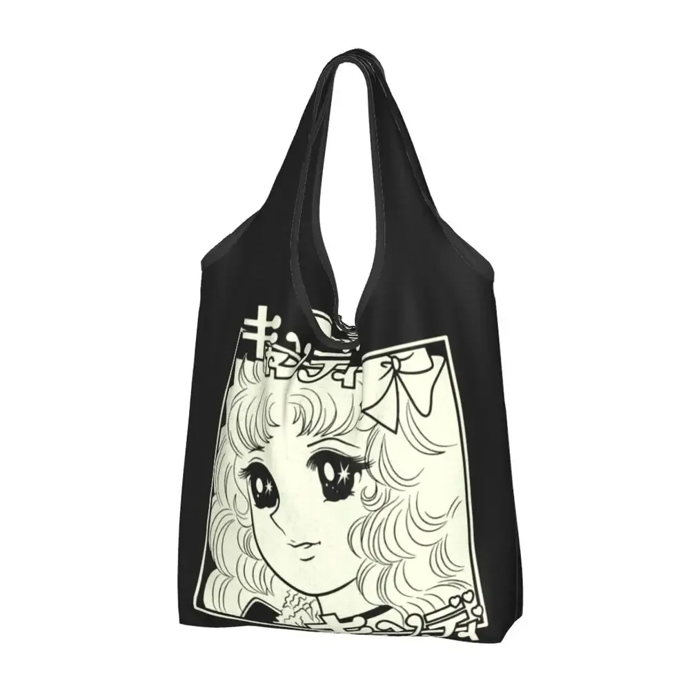 

2025 New Style Custom Custom Candy Candy Grocery Tote Shopping Bags Kawaii Anime Manga Cartoon Girl Shoulder Shopper Bag Large C
