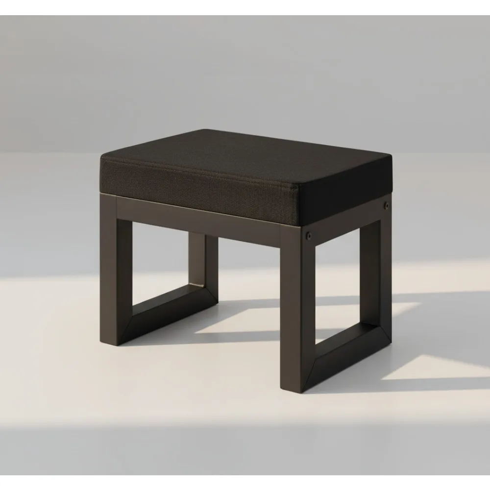 

16-дюймовый современный табурет для ног с мягким сиденьем, многофункциональная подставка для ног для гостиной, спальни, офиса, прихожей