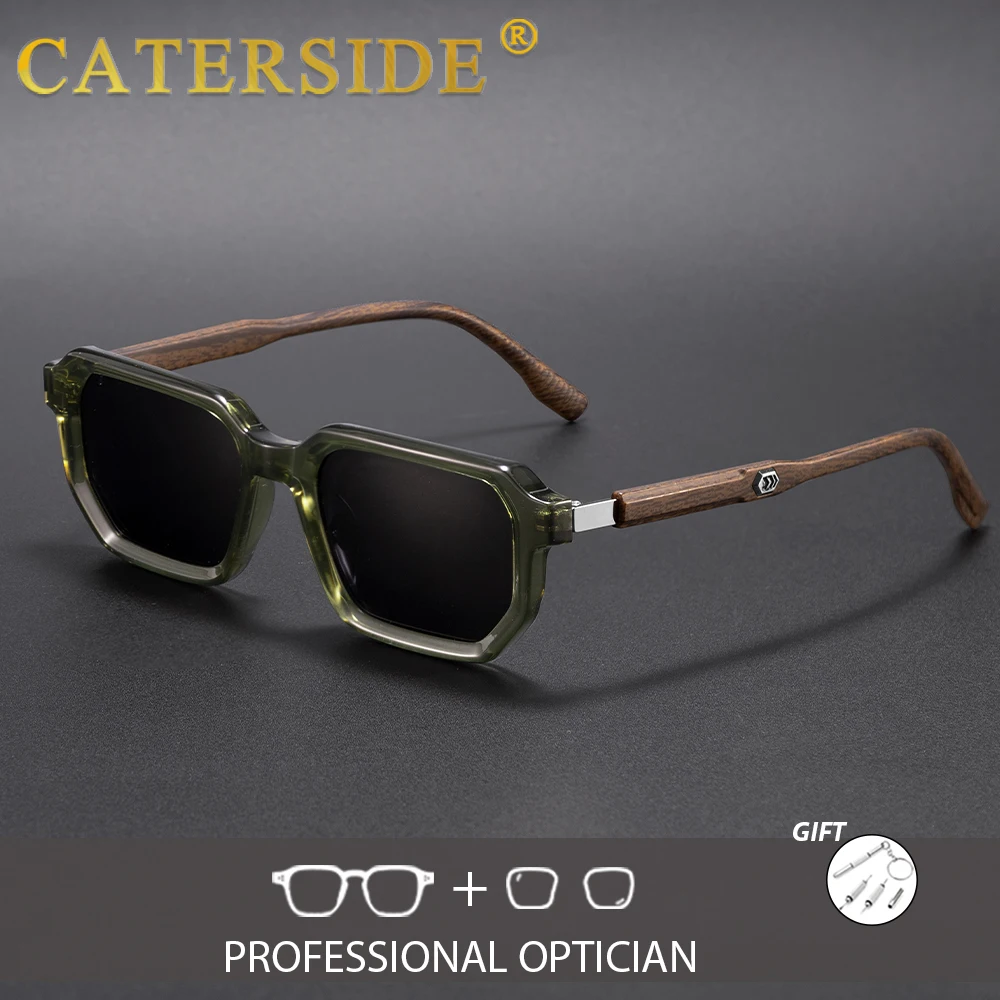 

Мужские оптические солнцезащитные очки CATERSIDE, модные поляризованные квадратные очки с диоптриями, женские очки для активного отдыха, путешествий и походов