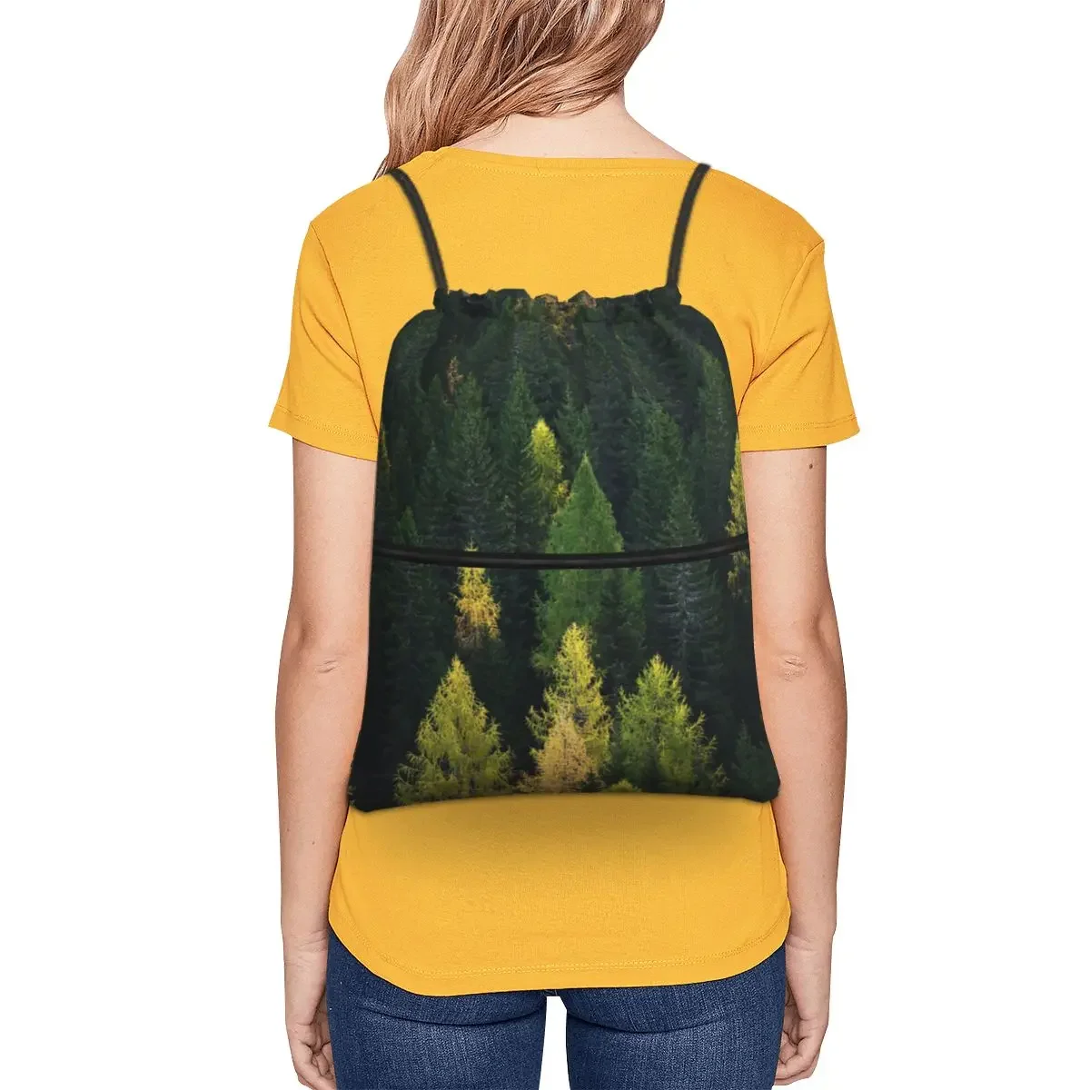 Mount Trees Trees Apennine Mountains Portable Backpack Drawstring Bag Drawstring Bundle Pocket Sundries Bags For School Students