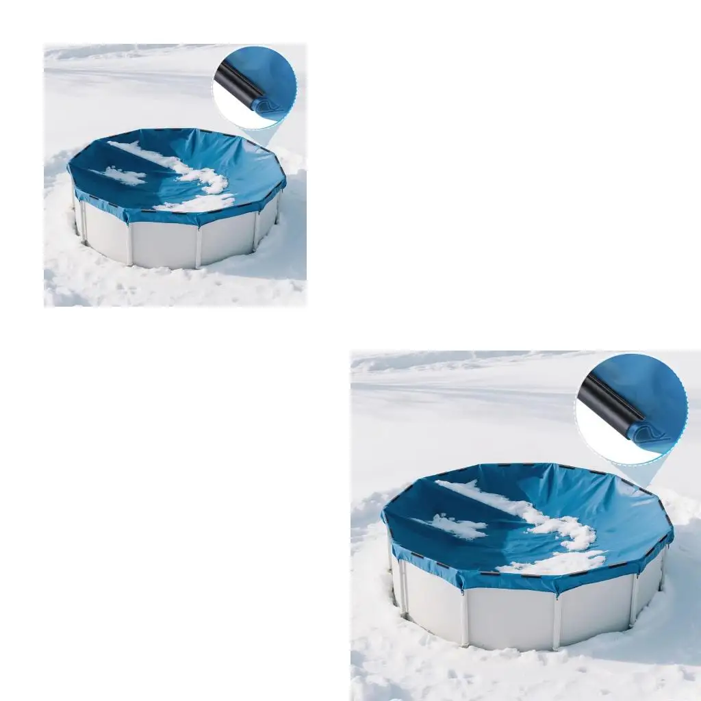 แคลมป์ฝาครอบสระว่ายน้ำฤดูหนาว 20 ส่วนตั้งแคลมป์ฉนวนรูปร่างคู่สำหรับสระน้ำกรอบโลหะแบบฝังพื้น ABS ถาวร