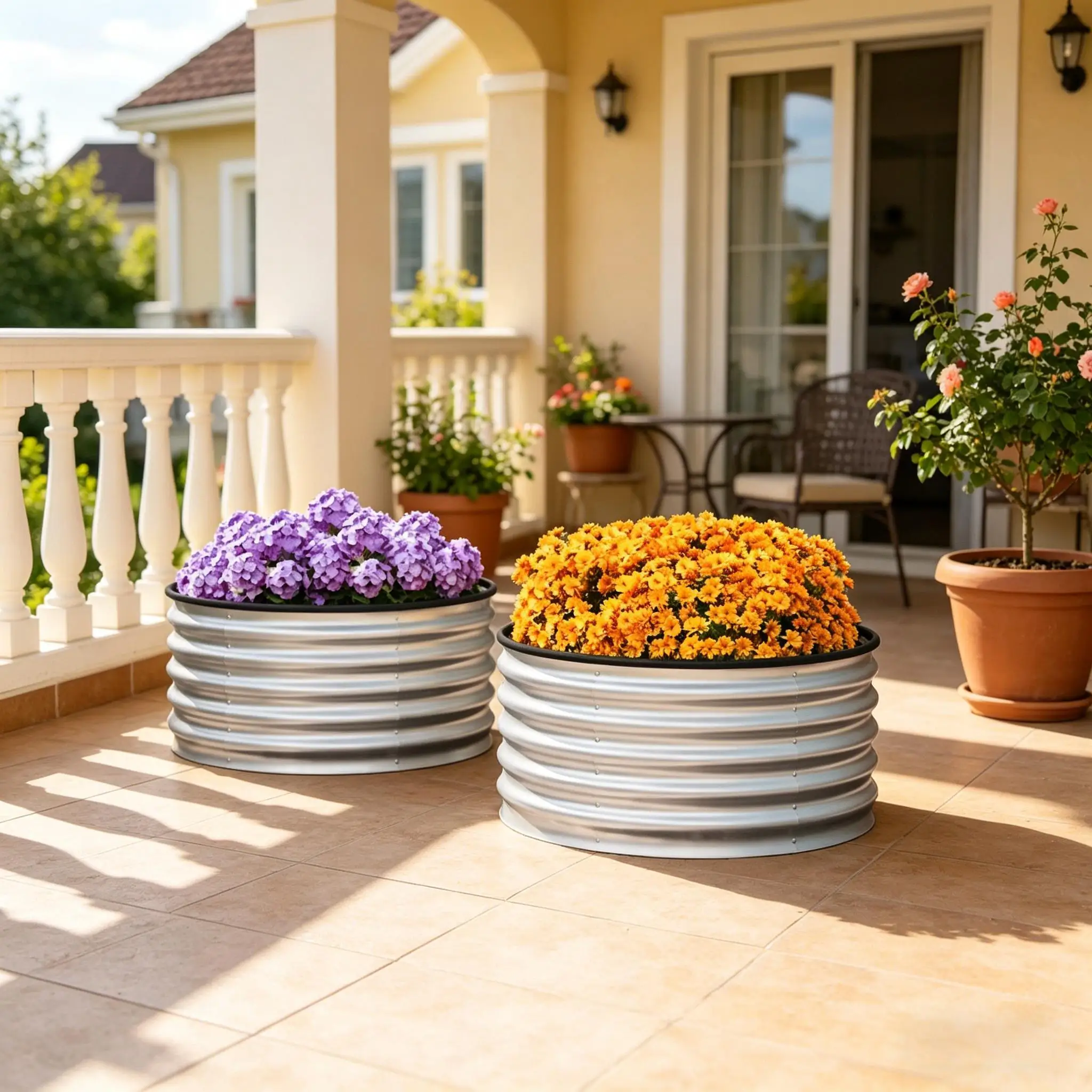 Set of 2 Planter Box,Raised Garden Beds,Garden Planter Boxs(2PCS Planter Box)