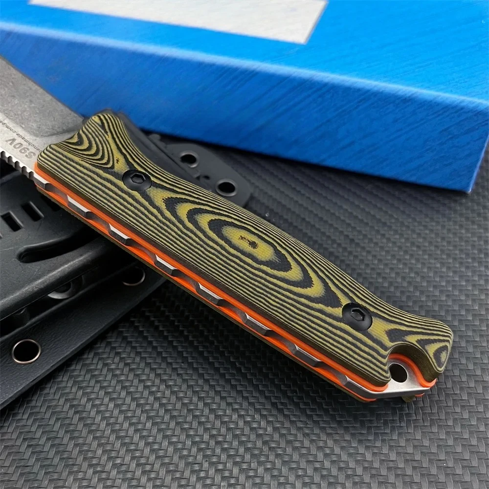 المخفية كانيون هنتر BM 15002 مستقيم مقبض سكين 3.54 "شفرة مثبتة الصيد سكينة سرفايفل G10 مقبض مع غمد أداة خارجية