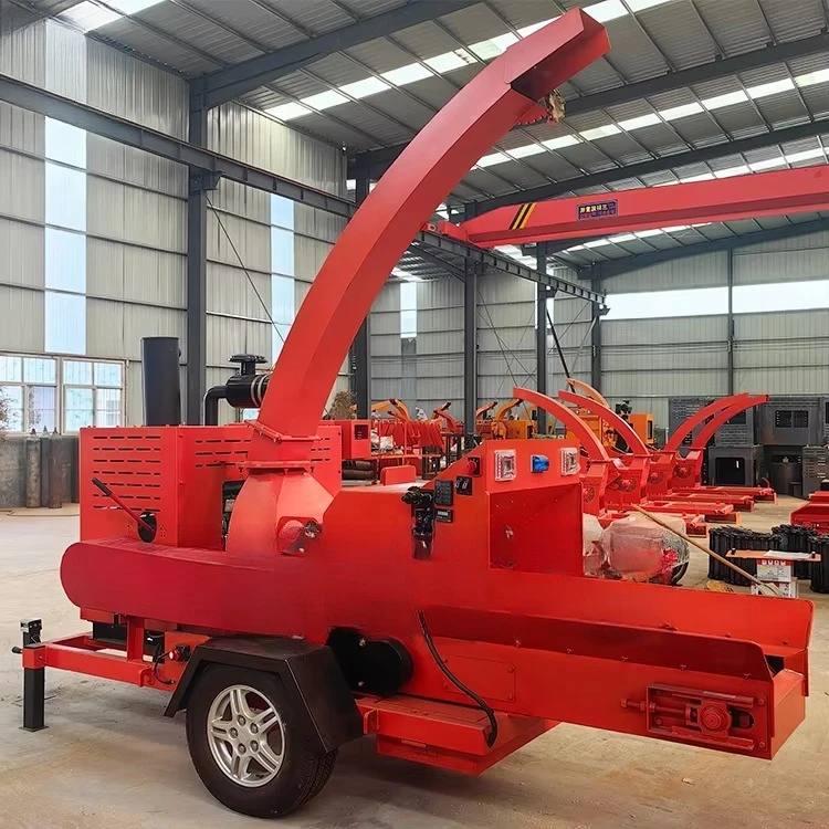 Multifunctional Wood Crusher Tractor Cutter Pine Log Debarker Wooden Chopping Machine Chipper and Shredder Tree Root Crusher