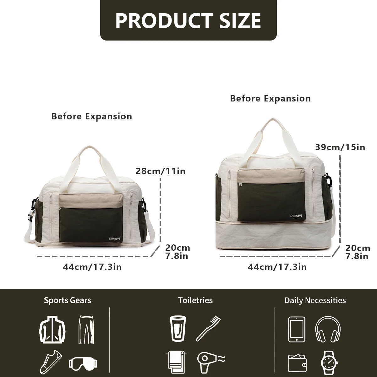 Travel Bag with Large Capacity for Business Trips, Short-Distance Travel, Portable Men's Luggage Bag, Women's Multifunctional Fitness Bag with Shoe Compartment, Fashionable