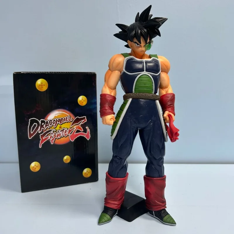 

28CM Super Saiyan Comic Color Bardock Black-haired Goku Standing Statue Model Ornament For Children's Gifts