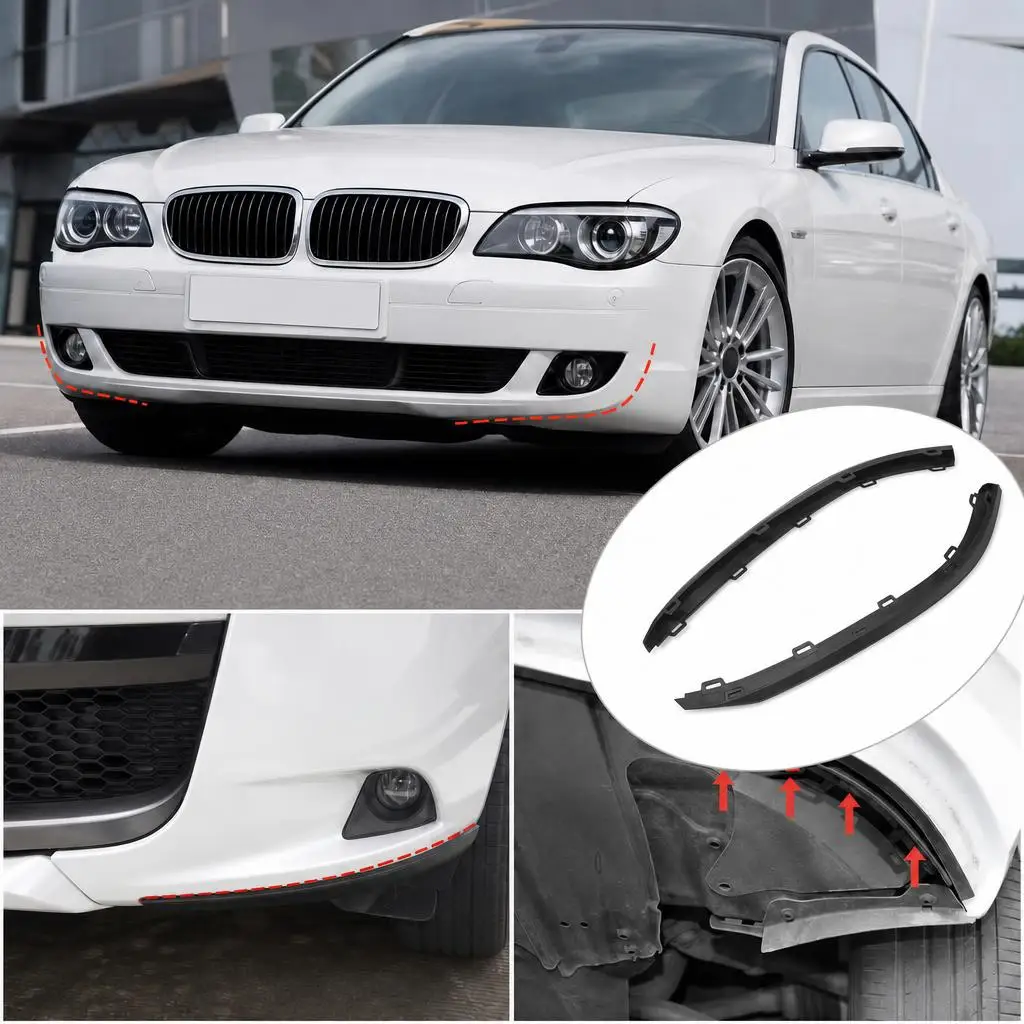 Car Front Bumper Lip Lower Spoiler Air Deflector Valance Trim For Volkswagen VW Golf MK7 2Pcs PP Bumper Protector For Automobile