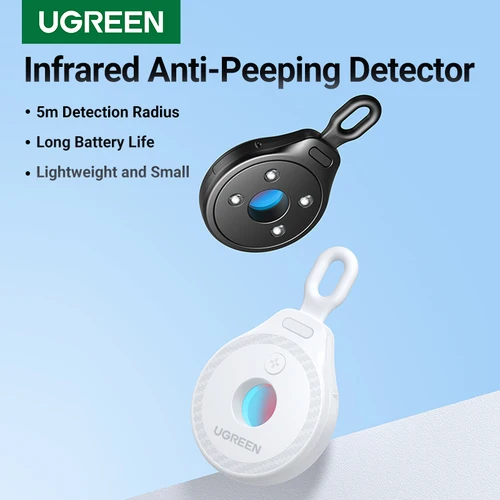 UGREEN-Detector de cámara oculta para protección de seguridad, dispositivo de detección de lente Pinhole para Hotel, antimirones, Candid