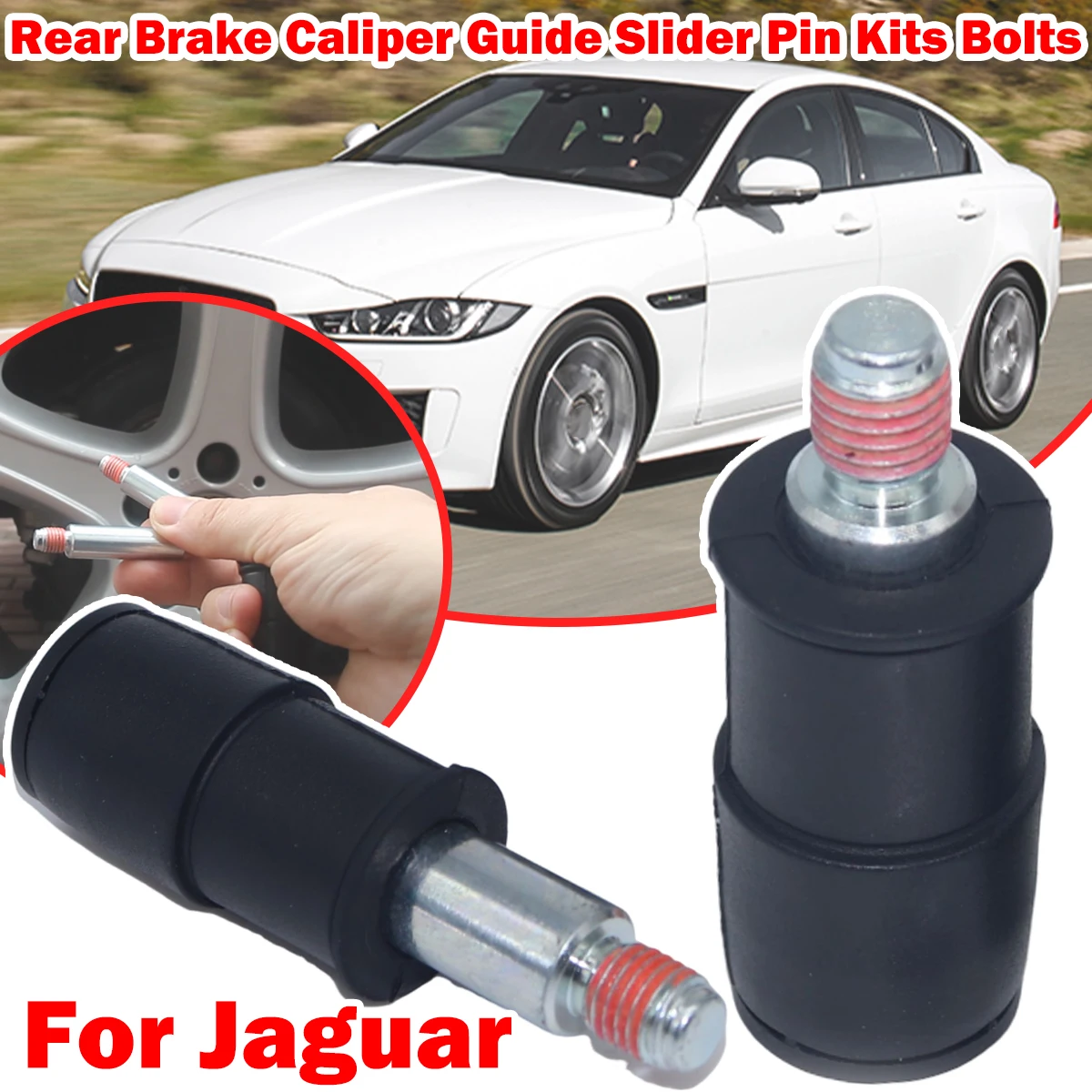 

Rear Brake Caliper Slider Guide Pins Bolt Kit For Jaguar XF XE Left Right Disc Housing Bellows Sleeve Bushing CKT1005 113-1306X