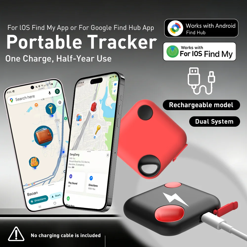 novo-rastreador-de-sistema-duplo-para-ios-ou-android-etiqueta-de-rastreamento-bluetooth-localizador-de-itens-chaves-e-bolsas-compativel-com-ios-find-my-ou-google-find-hub