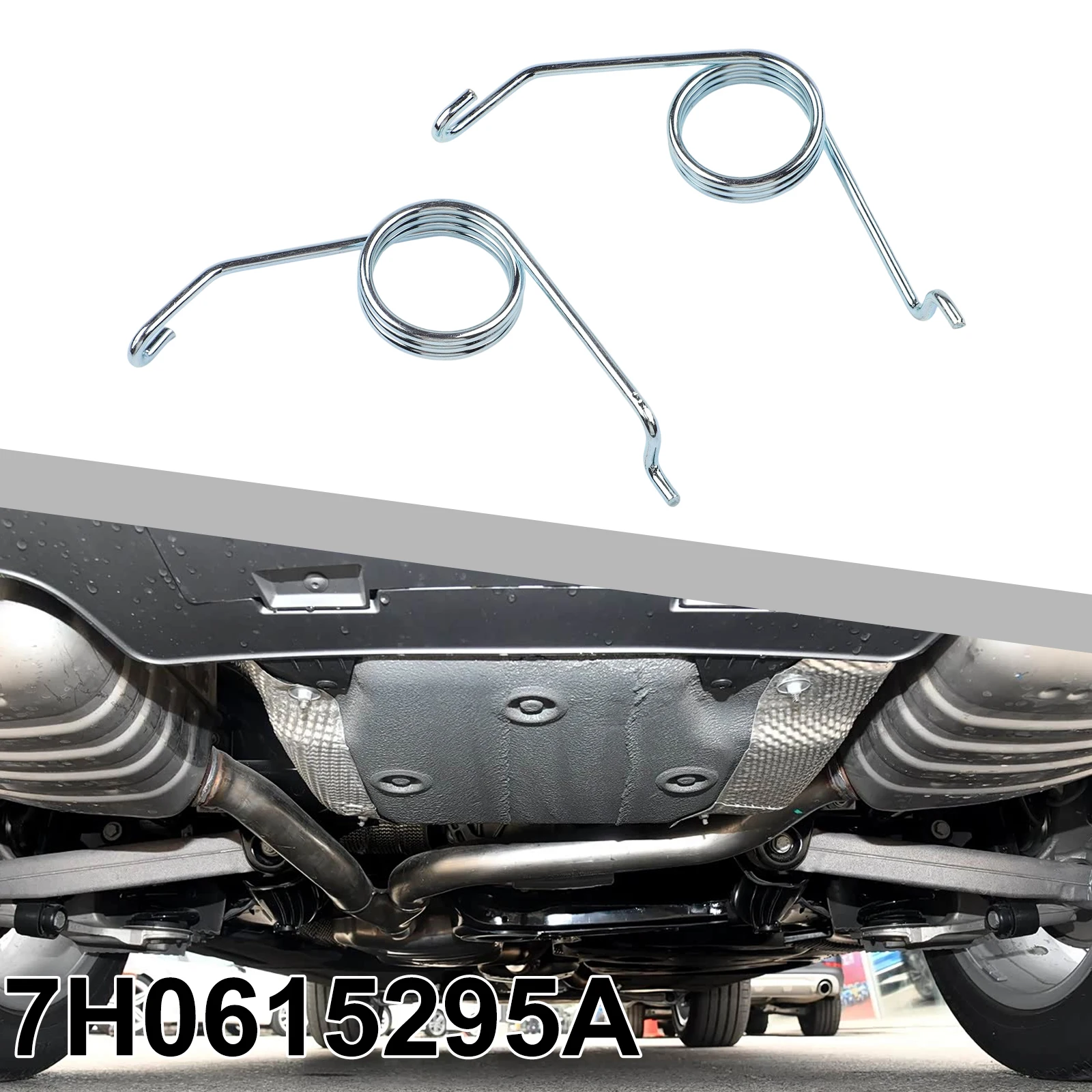 2PCS Car Return Spring For Skoda Parking Brake Distributor Pump Left Right Silver 7H0615295A 7H0615296 7M0615296 7M0615295