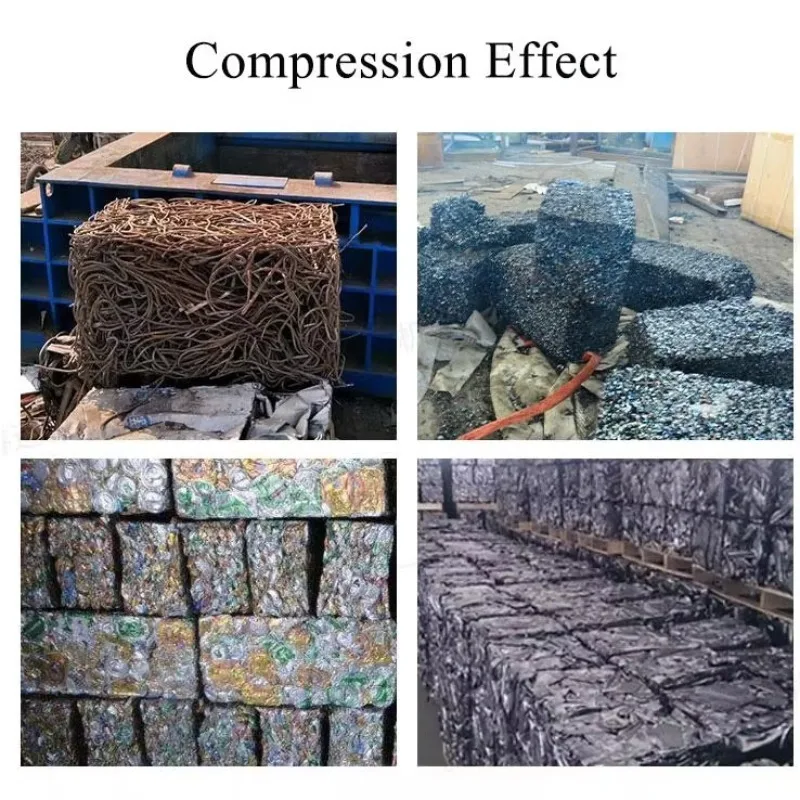 Customized 200 T Hydraulic Metal Scrap Aluminium Can Baler Machine For Copper Baling Press Bale Compress Machine