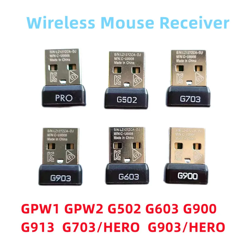 New Original For Logitech GPW1 GPW2 G502 G603 G900 G913TKL G703Hero G903Hero Wireless Mouse Receiver