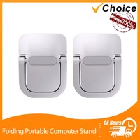 Mini Foldable Laptop Stand Portable Height Increase Heat Sink Support Folding Base Aluminum Alloy  Notebook Stand Lift for Desk