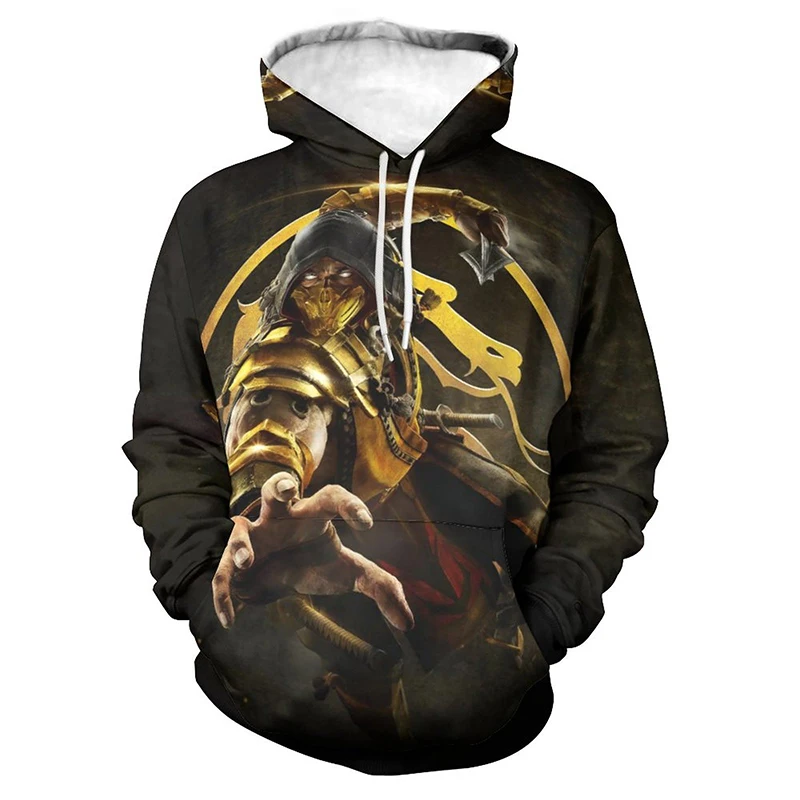 

MK Game Mortal Kombat 3D Cartoon Print Hoodies Men Women Children Pullover Casual Harajuku Streetwear Swearshirts Fashion Cool